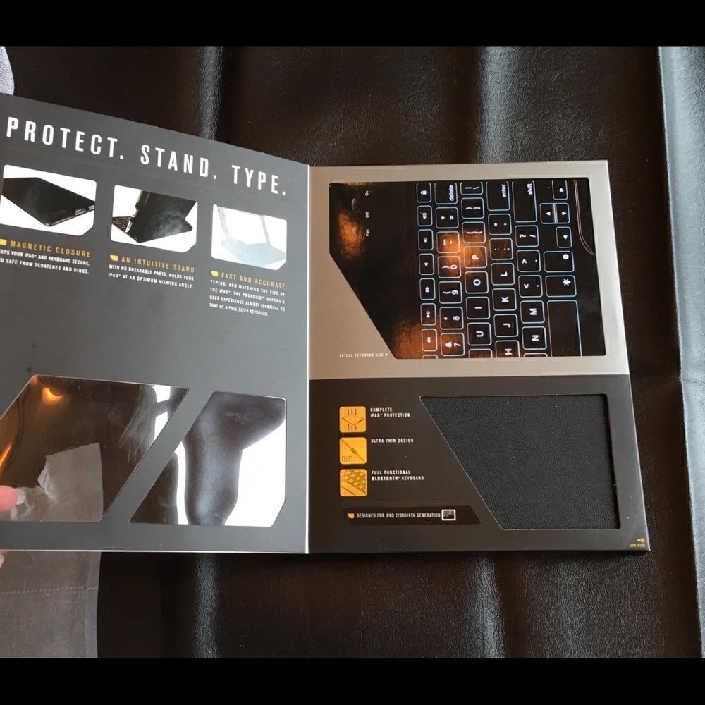 PROFOLIO WITH Backlit Keys for I PAD NWT - Picture 6 of 15